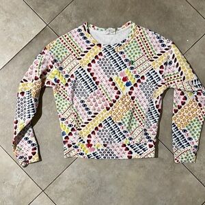 Champion x Susan Alexandra Reverse Weave Allover Print Sweatshirt Sz S